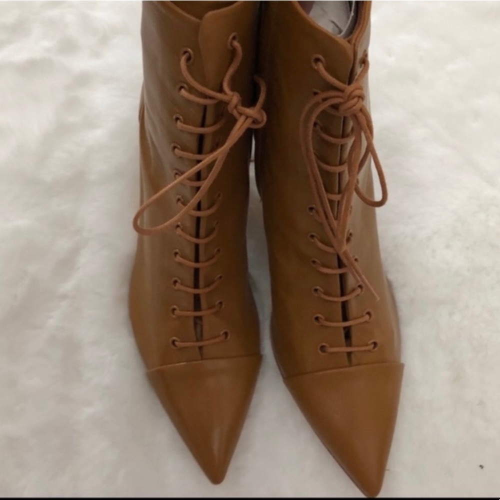 Zara mid height ankle boot with laces